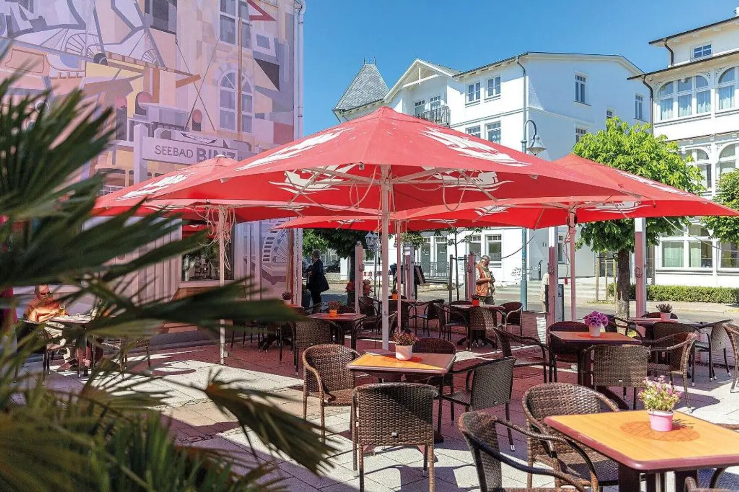 Deutsche Flagge Terrasse