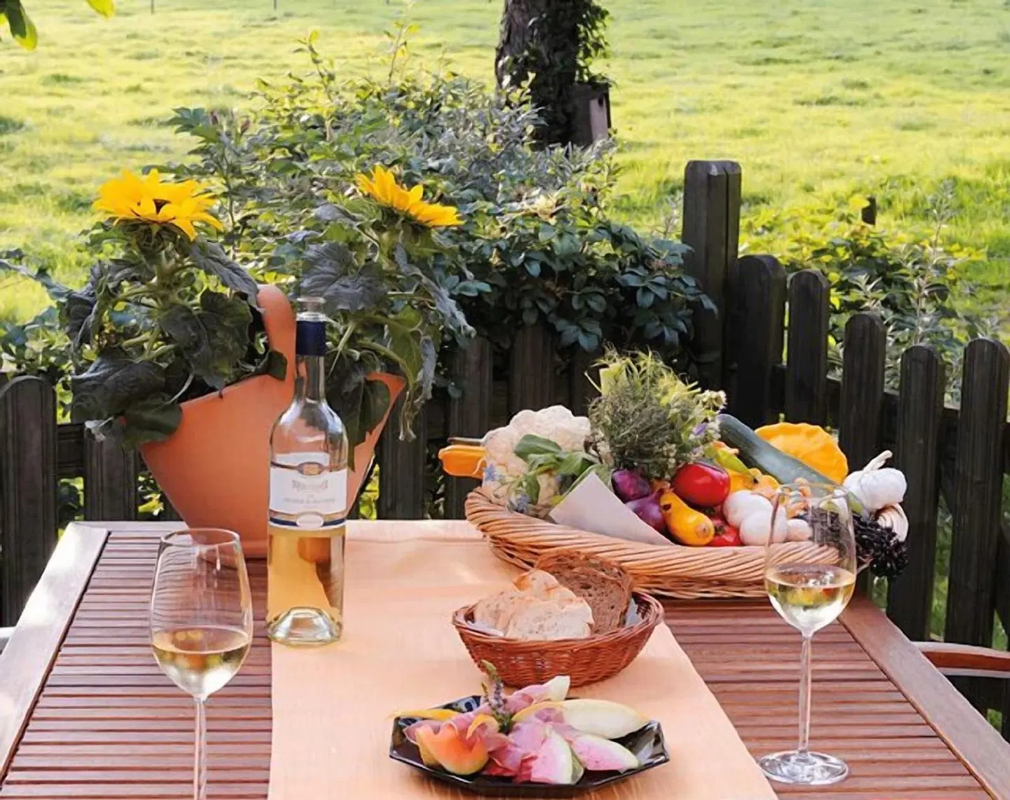 Landidyll Hotel Restaurant Birkenhof Terrasse