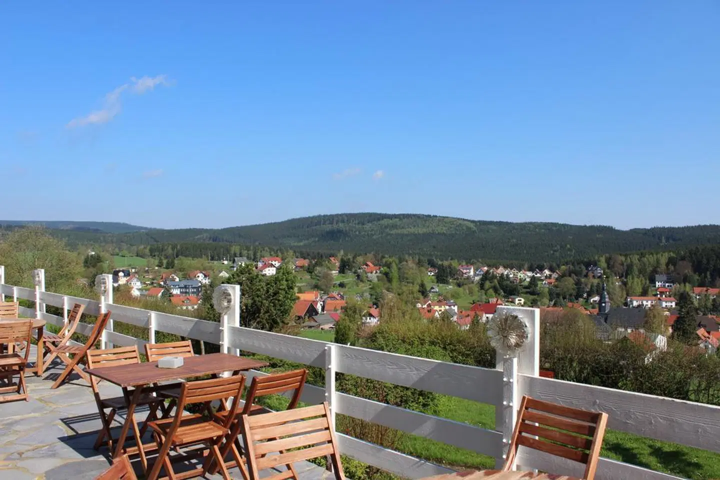 Ferien Hotel Rennsteigblick Terrasse