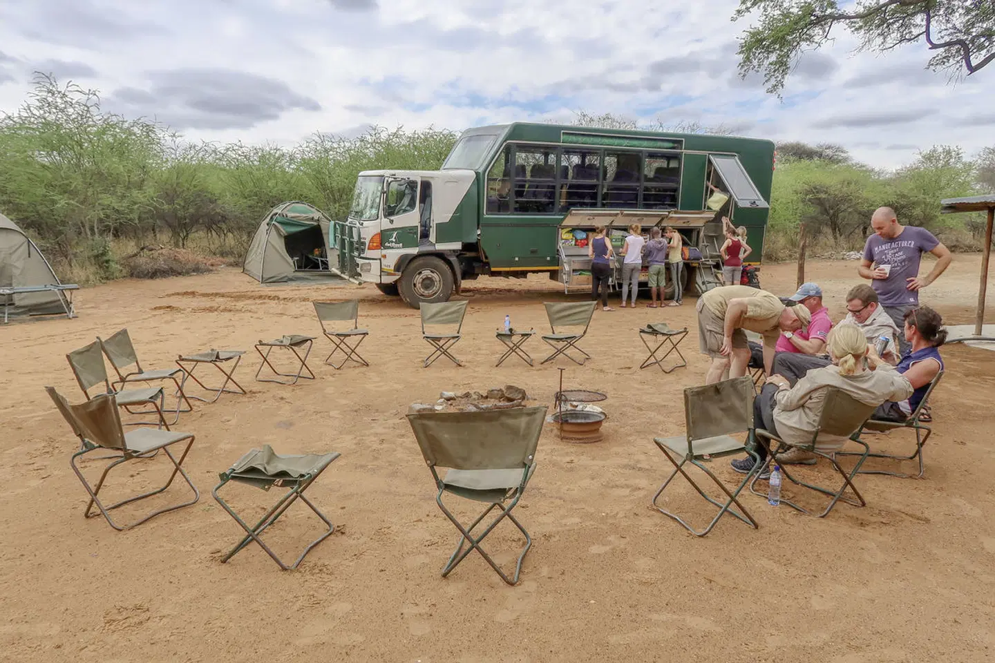Drifters - Botswana Explorer Camping Terrasse