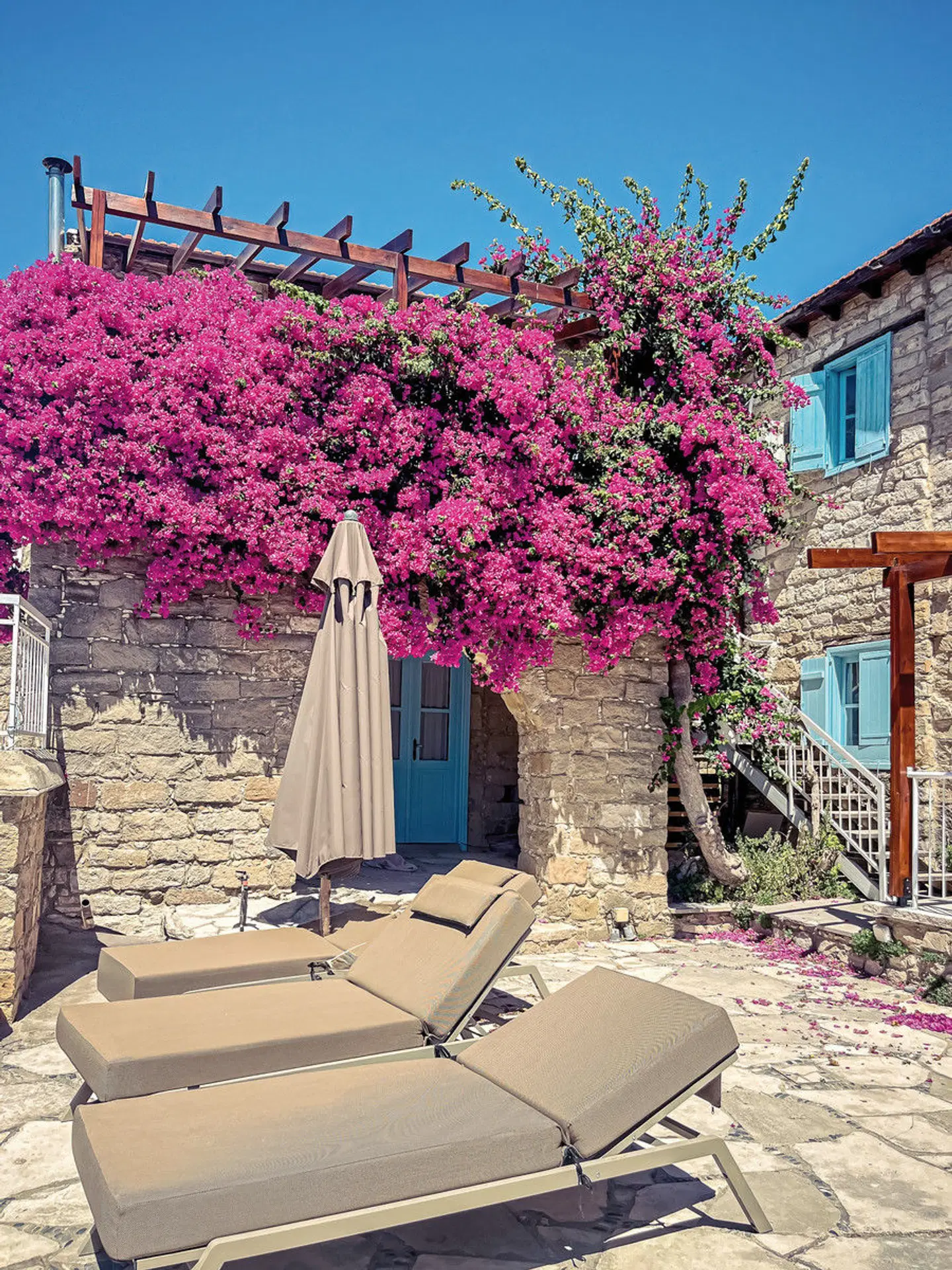Cyprus Villages Traditional Houses Terrasse