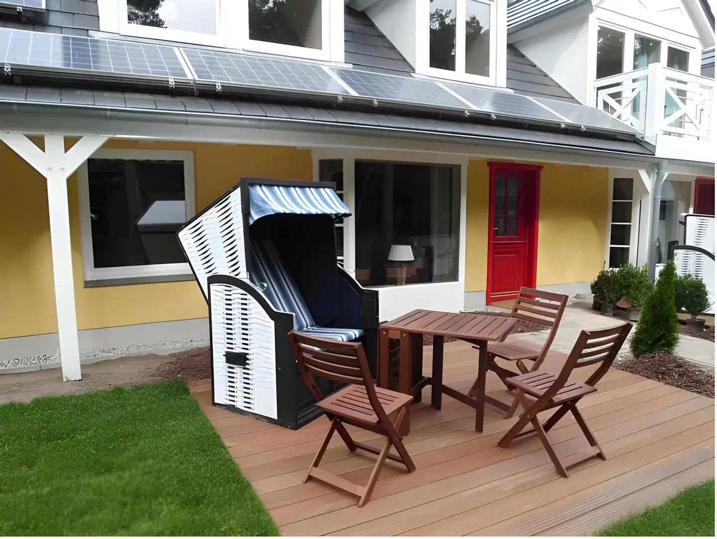 Strandhäuser Blankenfohrt Terrasse