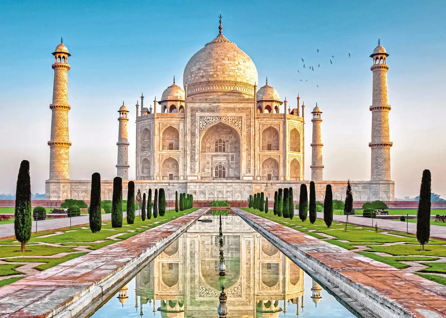 Tiger, Tempel, Taj Mahal LANDSCAPE
