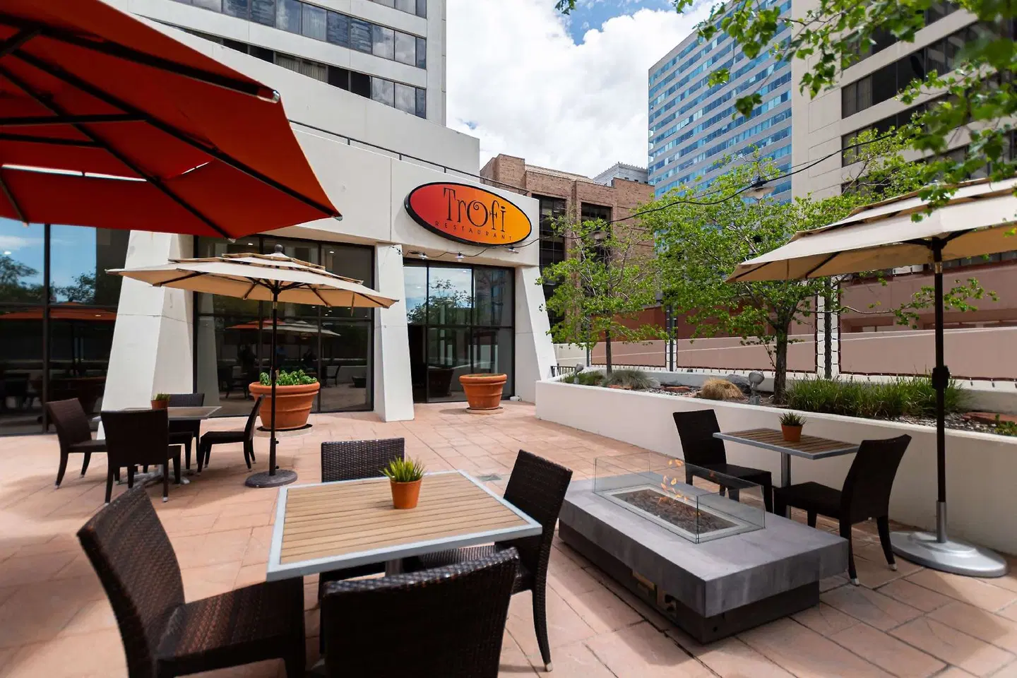 Hilton Salt Lake City Center Terrasse