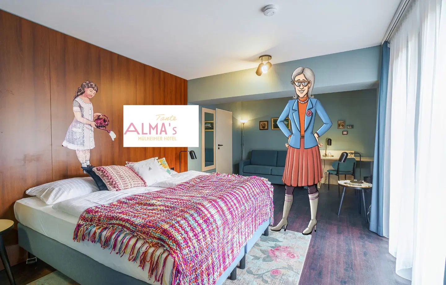 Tante ALMA's Mülheimer Hotel ROOM_EXAMPLE