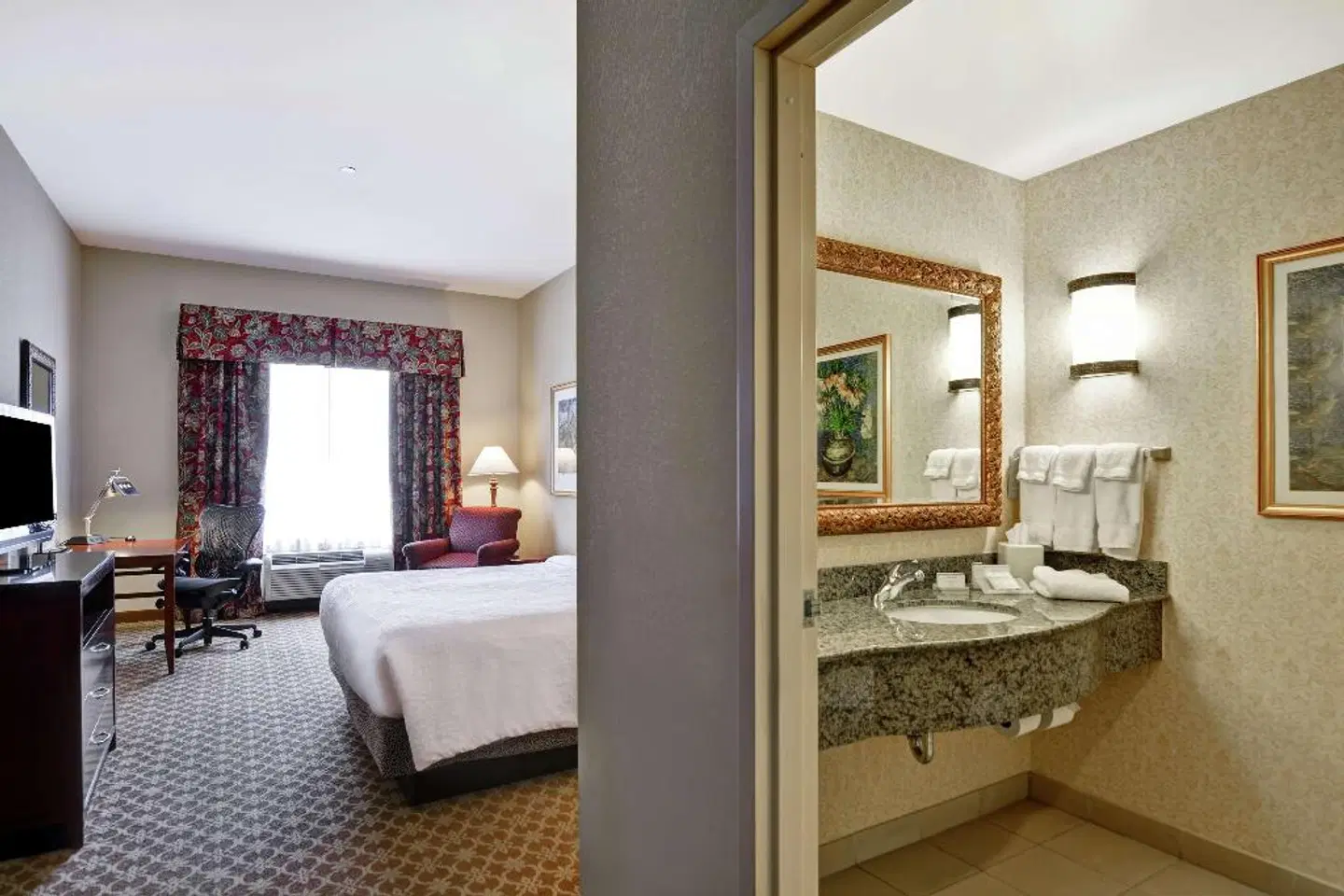 Hilton Garden Inn Amarillo Badezimmer