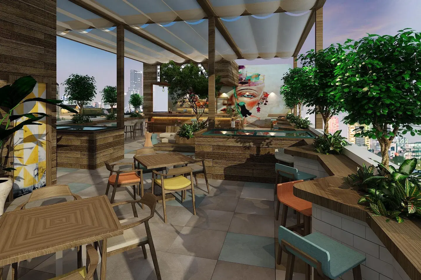 Icon Saigon - LifeStyle Design Hotel Terrasse