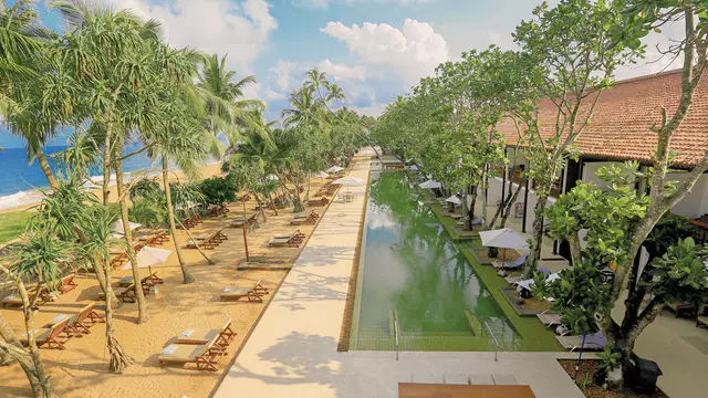 Pandanus Beach Resort & Spa Terrasse