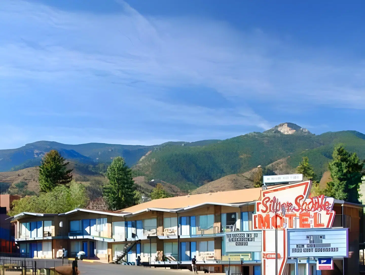 Silver Saddle Motel Terrasse