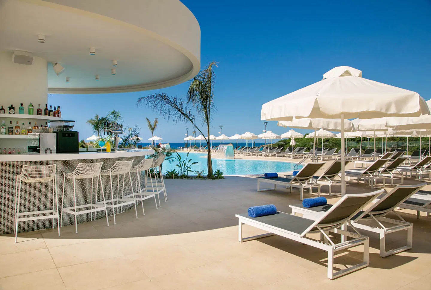 NissiBlu Beach Resort Terrasse
