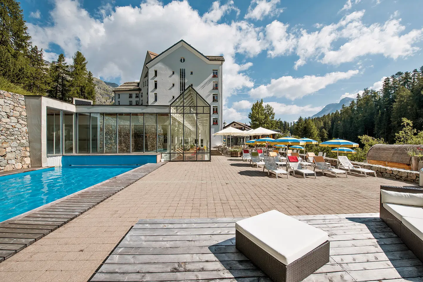 Schweizerhof Sils Maria, a Faern Collection Hotel Terrasse