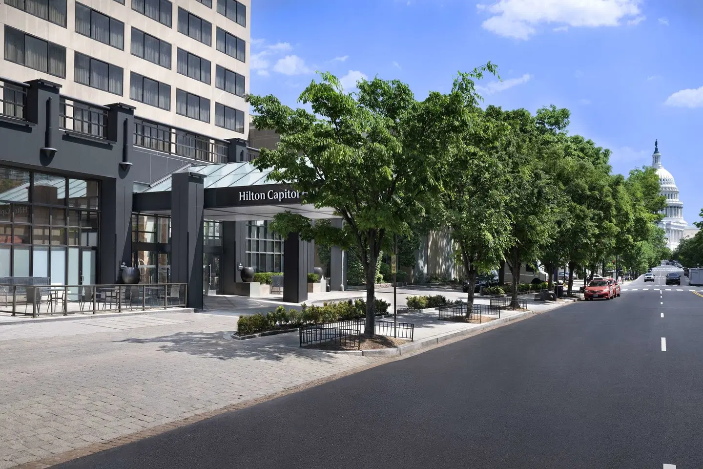 Hilton Washington DC Capitol Hill Terrasse