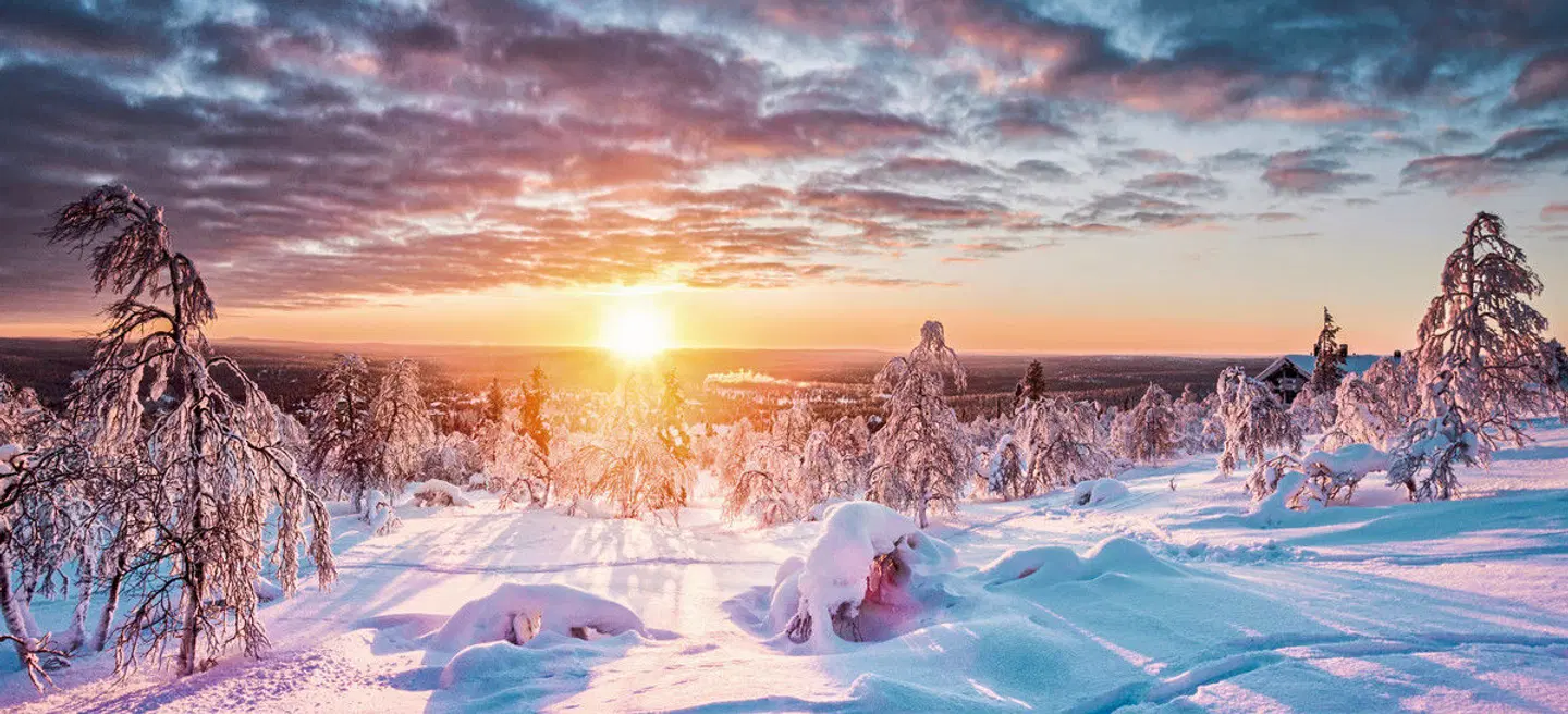 Winterlich aktiv in Schwedisch Lappland LANDSCAPE