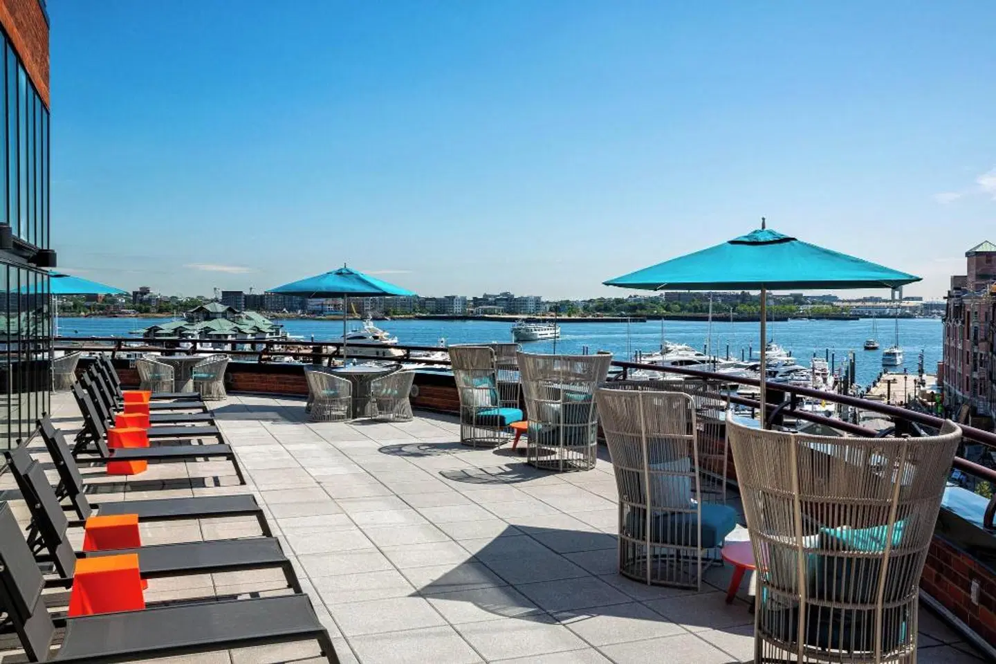 Boston Marriott Long Wharf Terrasse