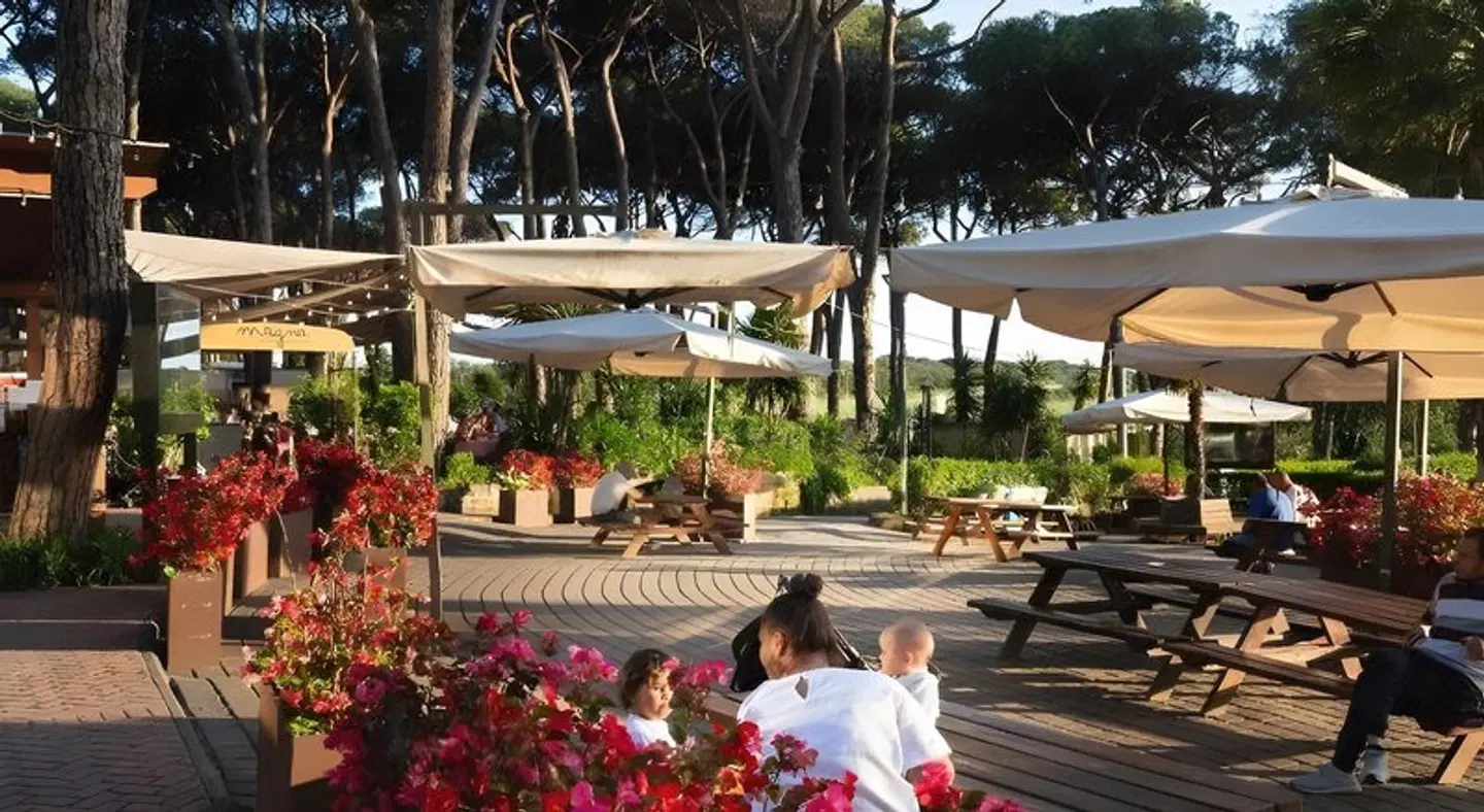 Camping Village Fabulous Terrasse