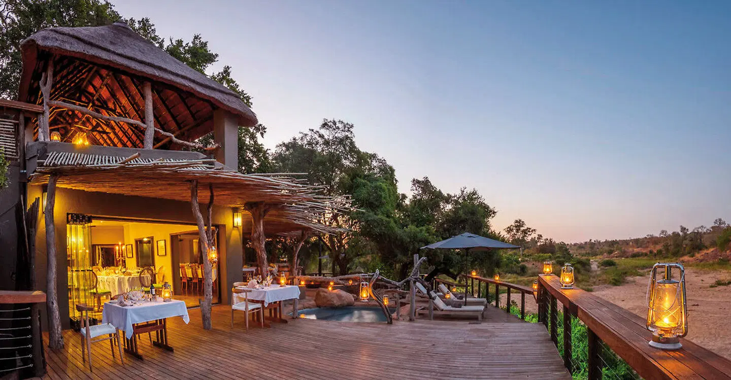 Jock Safari Lodge Terrasse
