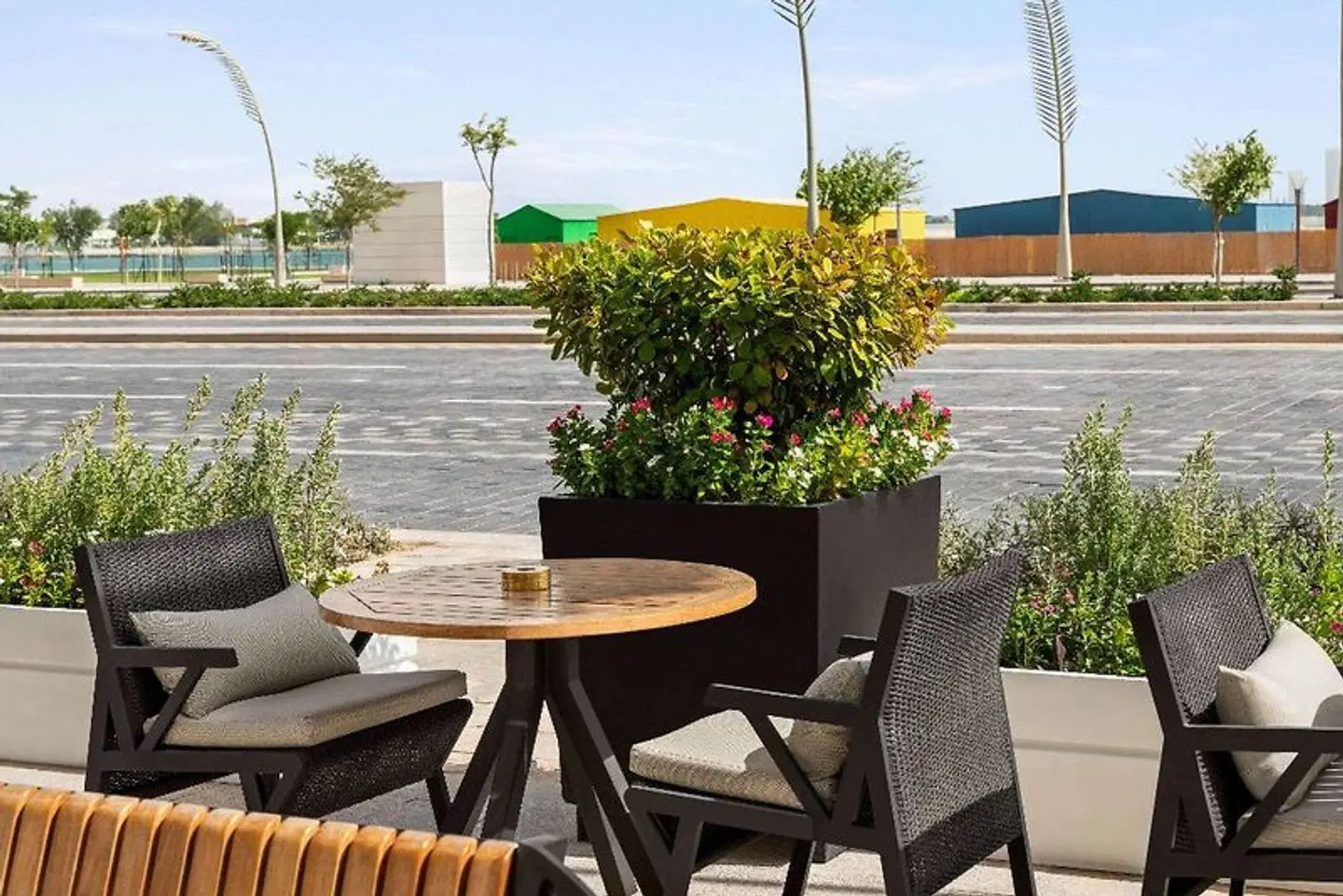 Wyndham Grand Doha West Bay Beach Terrasse