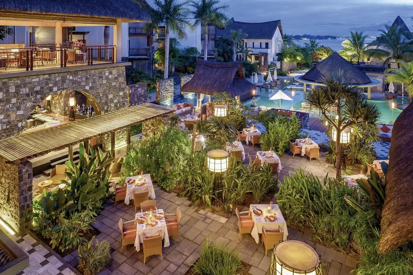 Le Jadis Beach Resort & Wellness Terrasse