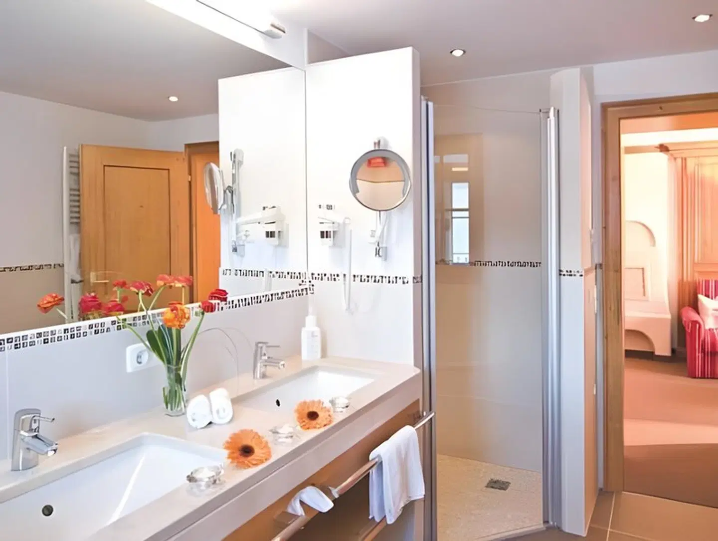Gletscherblick Badezimmer