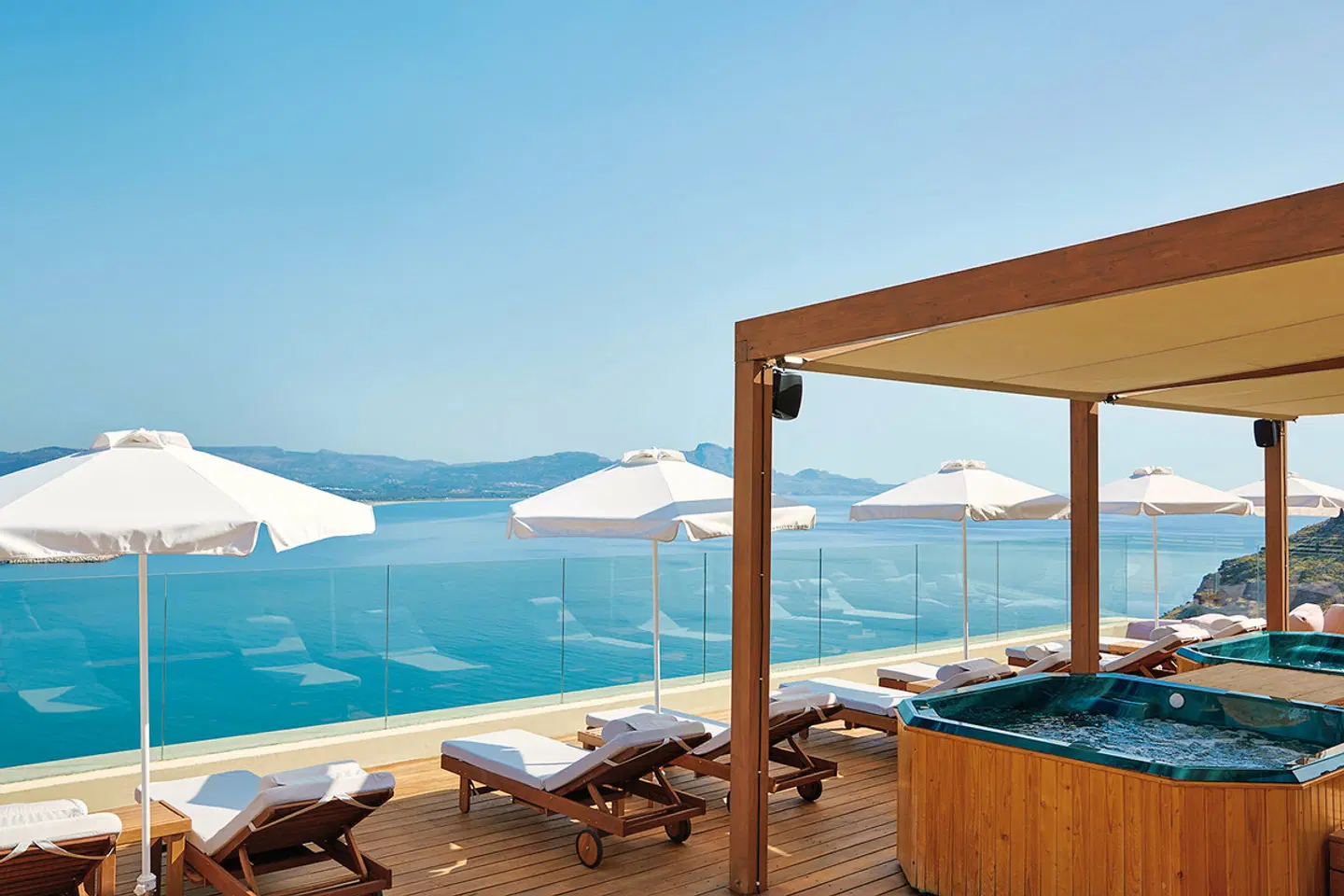 Lindos Blu Terrasse