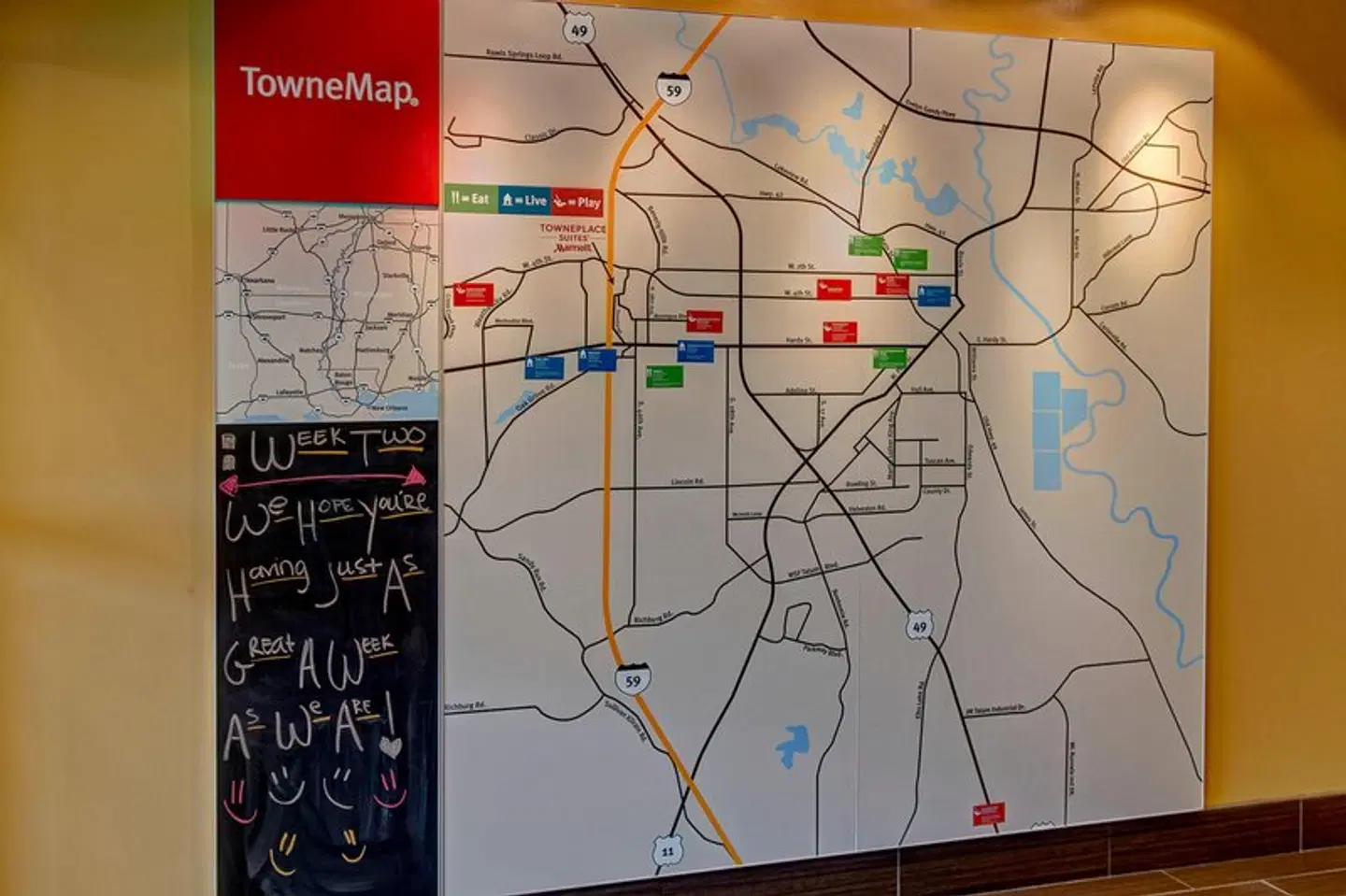 TownePlace Suites by Marriott Hattiesburg Landkarte