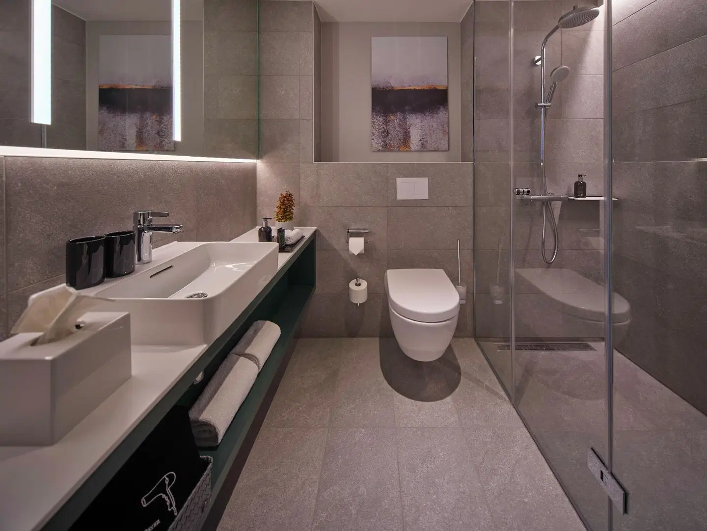 Adina Apartment Hotel Wiesbaden Badezimmer