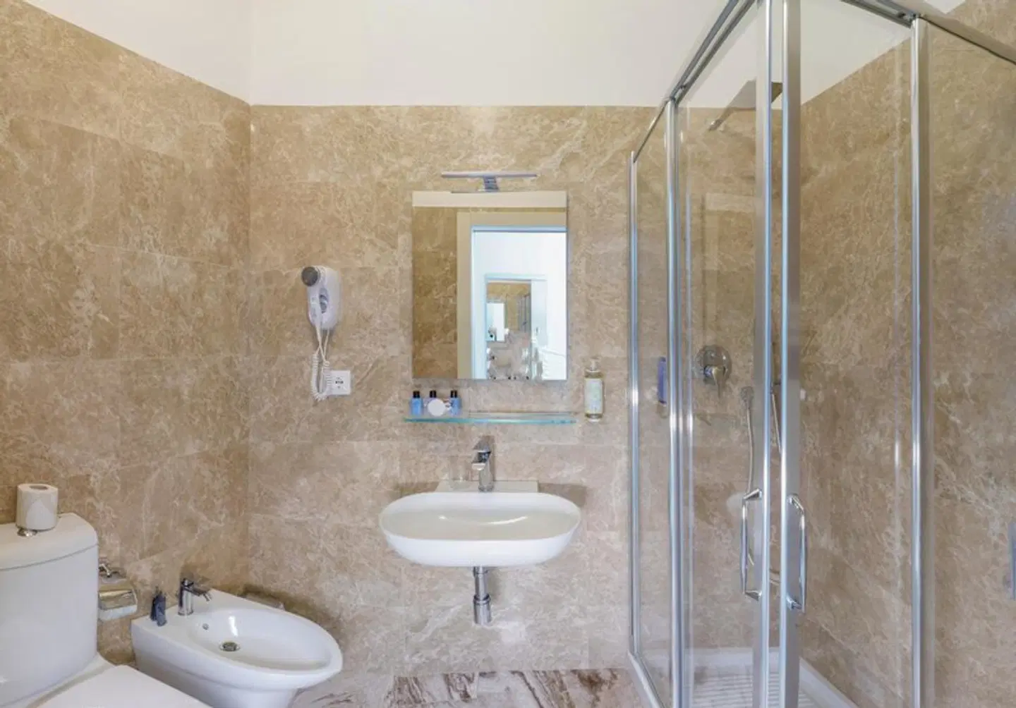 Cristallo Park Hotel Badezimmer