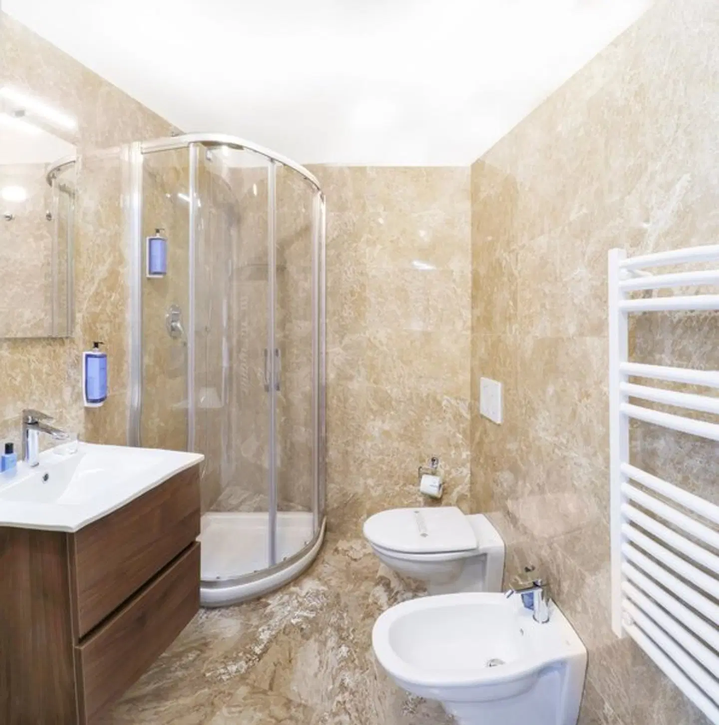 Cristallo Park Hotel Badezimmer