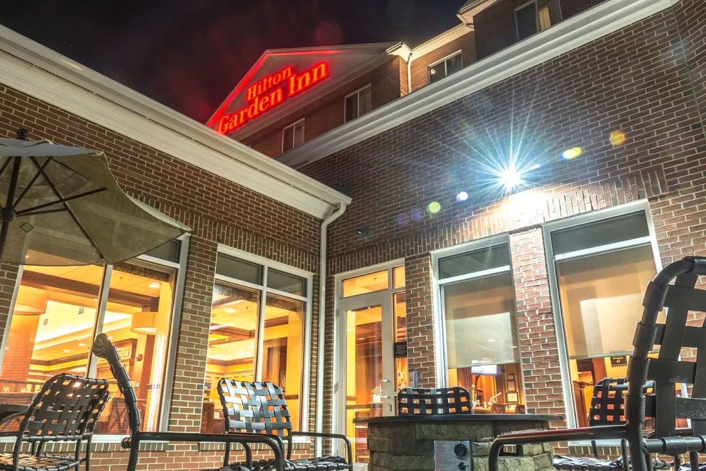 Hilton Garden Inn Bangor Terrasse