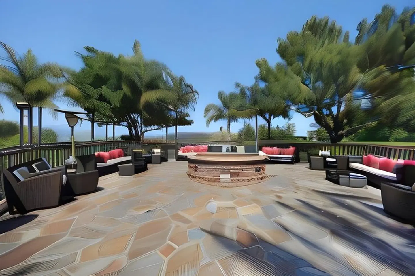 Pacific Palms Resort Terrasse