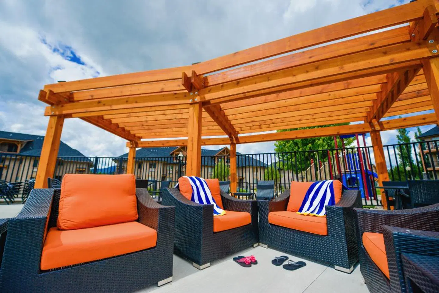 Bighorn Meadows Resort Terrasse