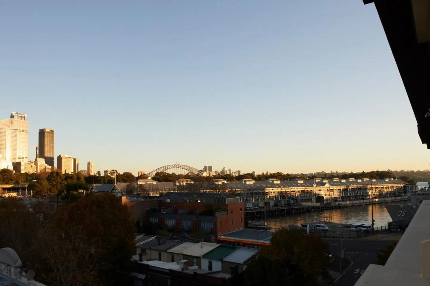 Woolloomooloo Waters Apartment Hotel Terrasse