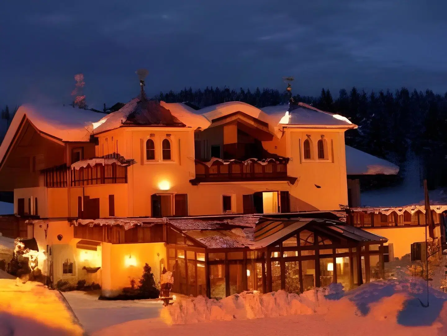 Albion Mountain Spa Resort Dolomites Terrasse