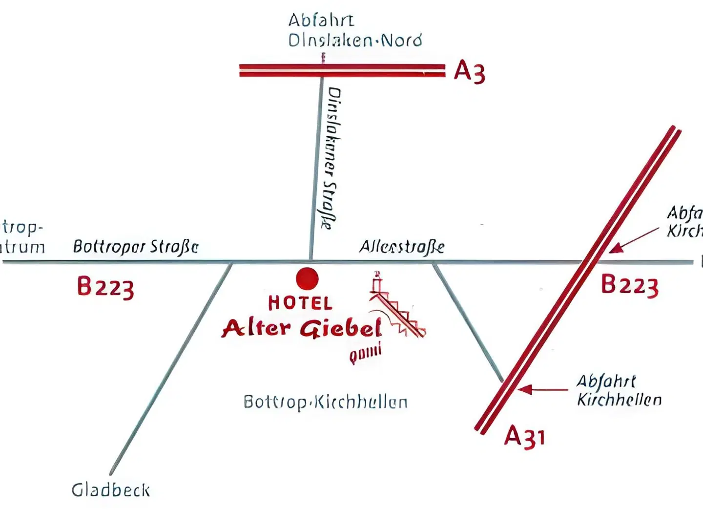 Alter Giebel Landkarte
