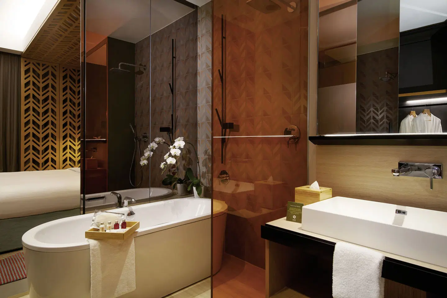 Oasia Hotel Downtown Badezimmer