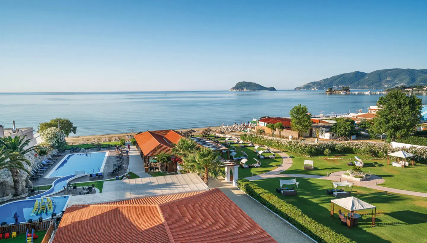 Galaxy Beach Resort Terrasse
