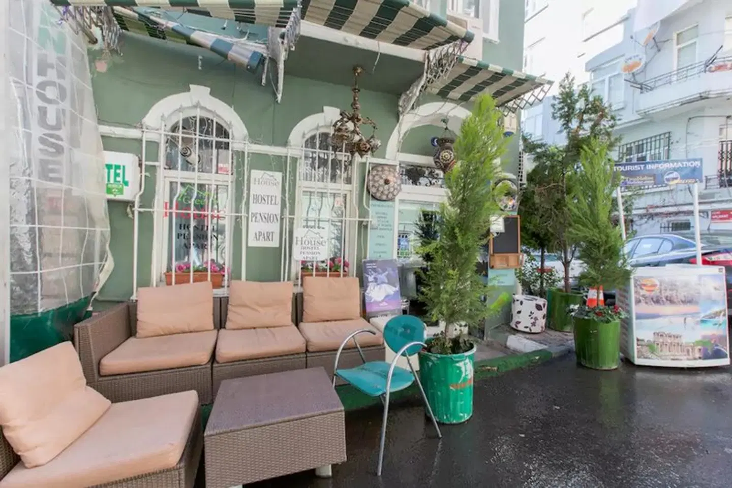 Istanbul Taksim Green House Hostel Terrasse