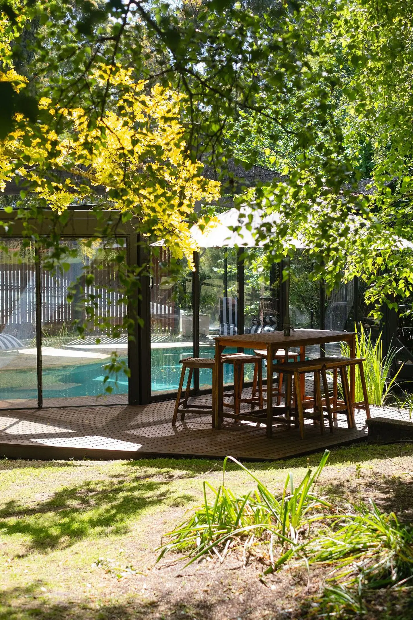 Chimes Spa Retreat Garten