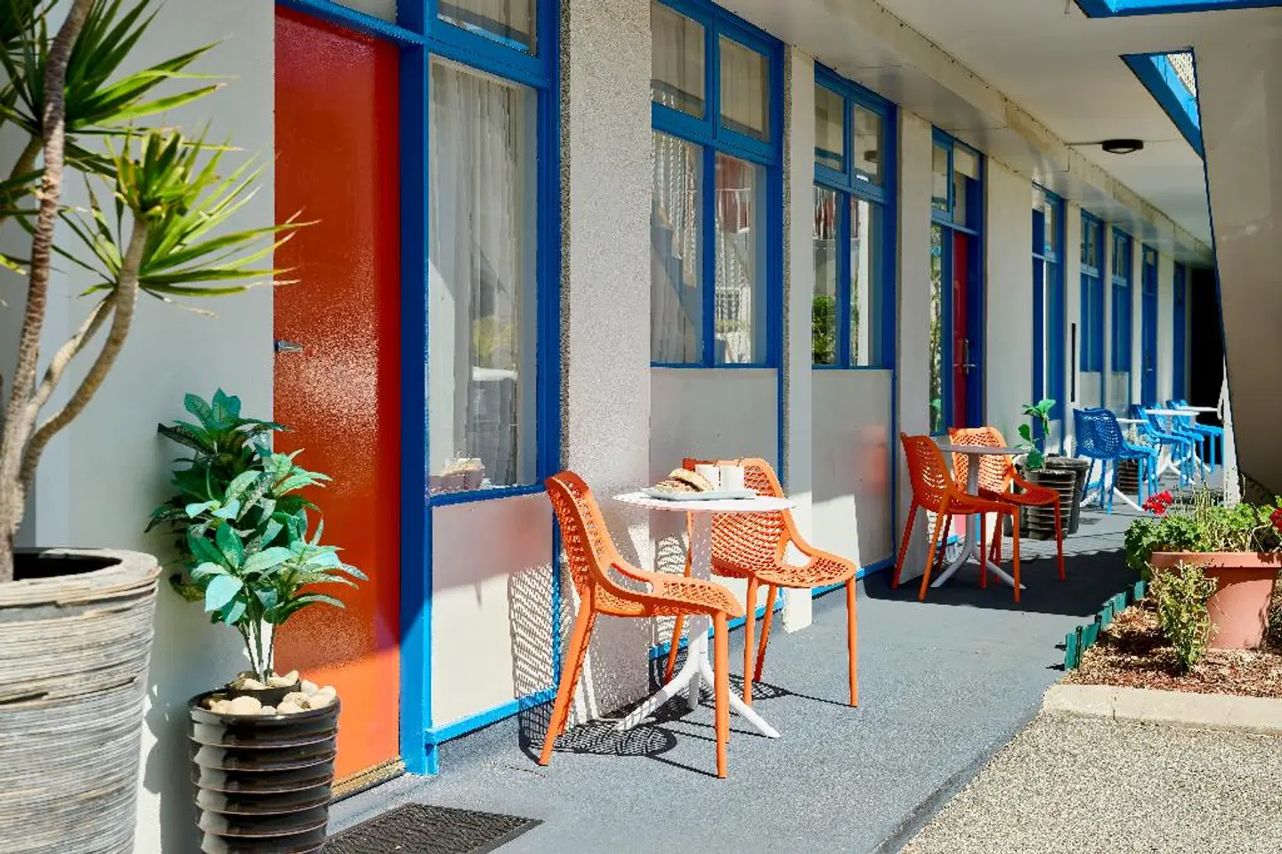 Baileys Parkside Motel Terrasse