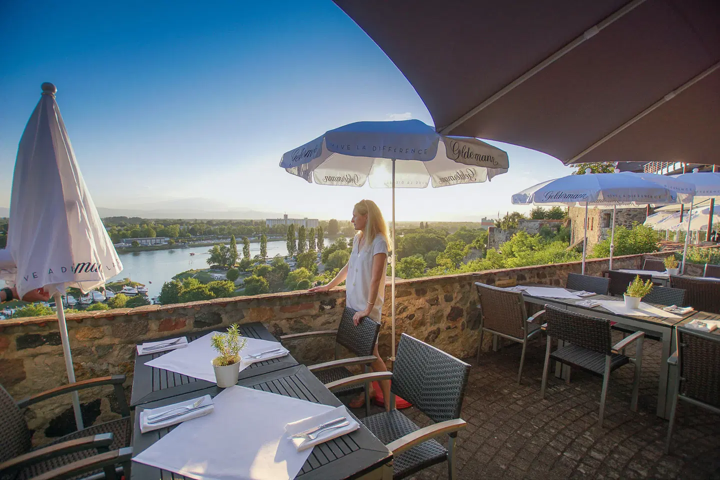 Hotel Stadt Breisach Terrasse