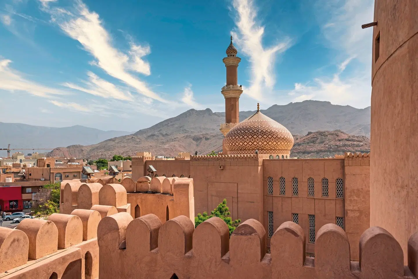 Das Königreich Oman zu Fuß entdecken Terrasse