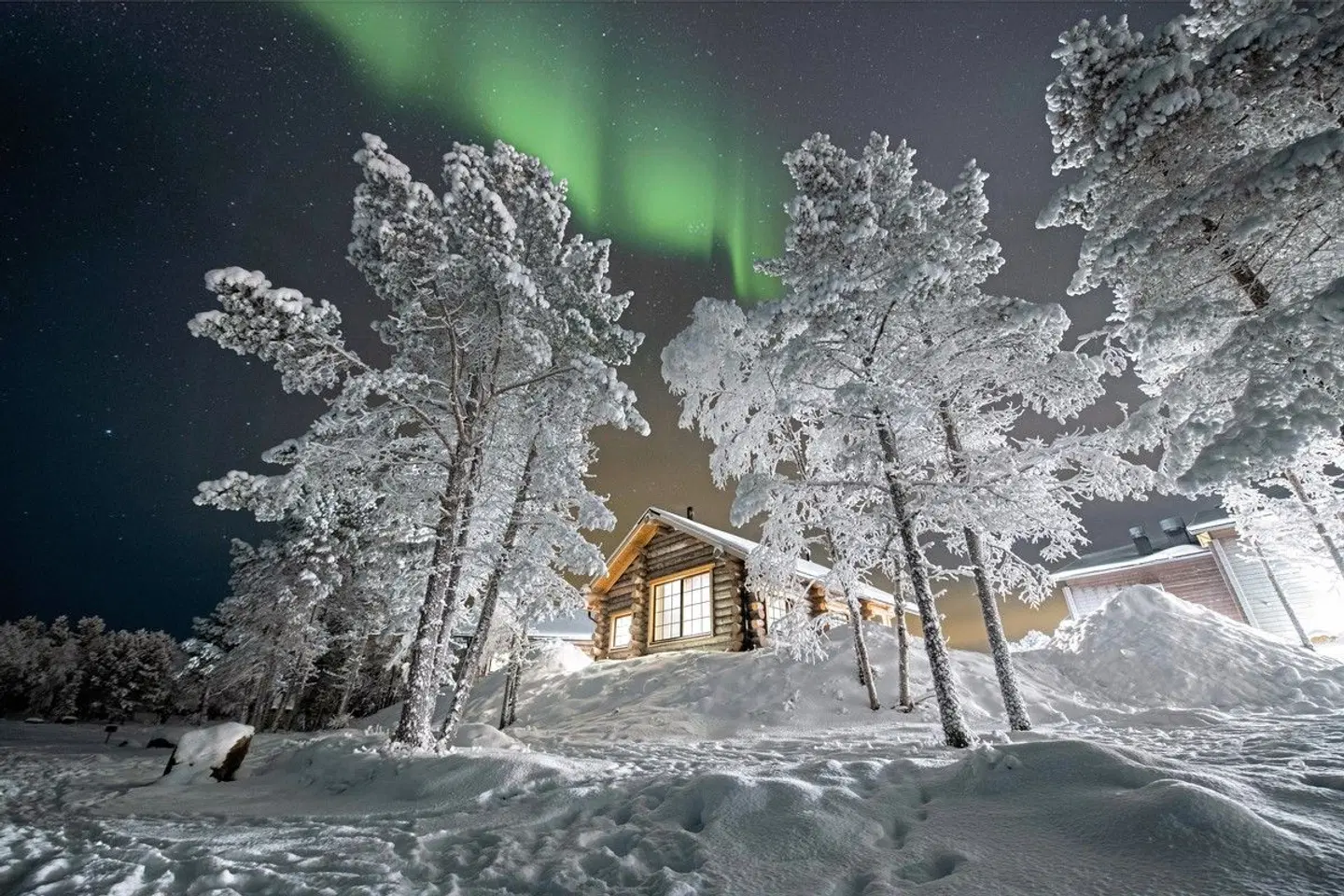 Wildnis unter dem Polarlicht - Inari LANDSCAPE