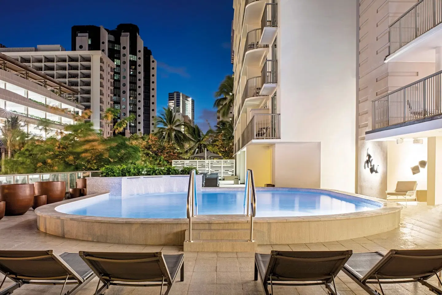 Hilton Garden Inn Waikiki Beach Terrasse