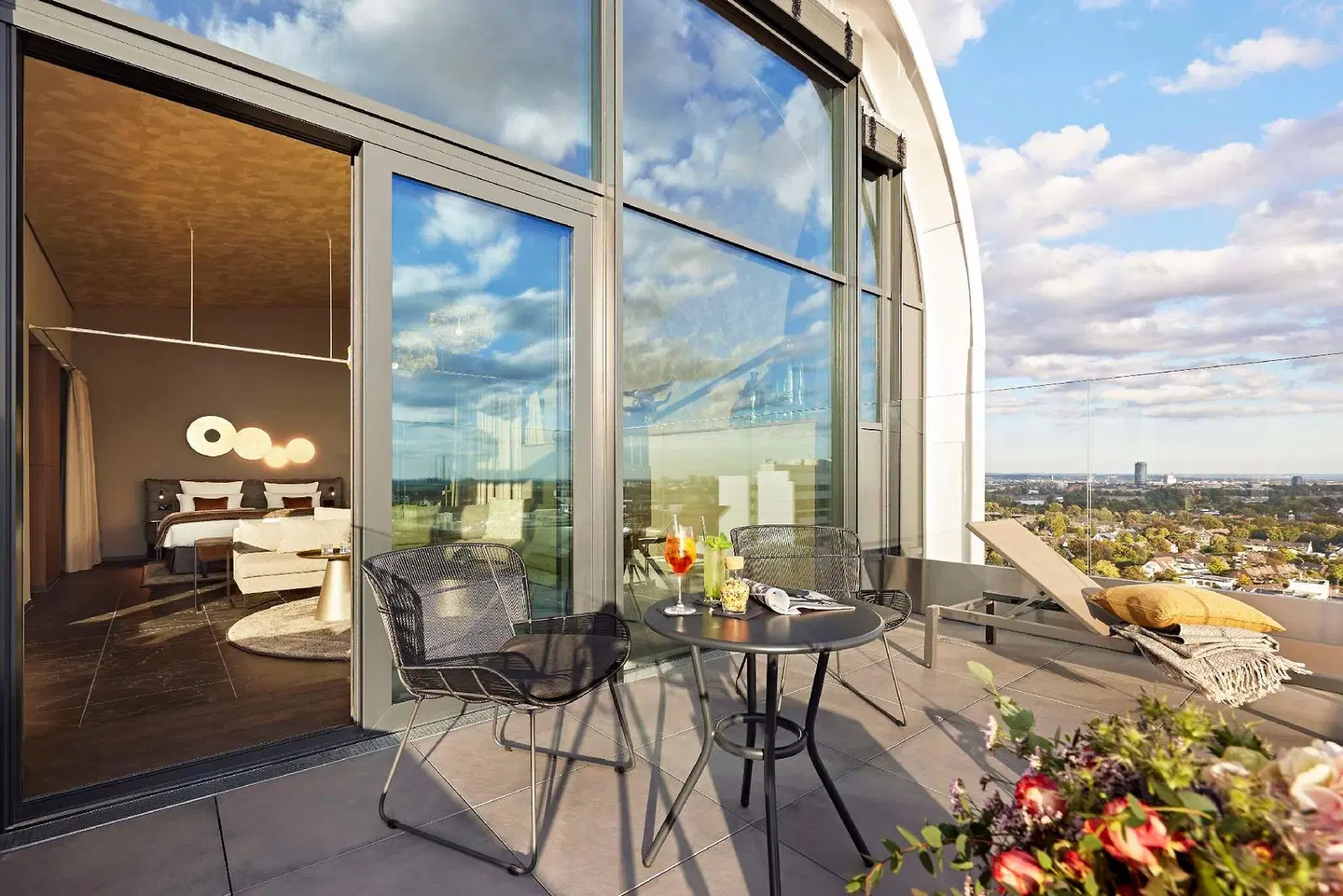 Lindner Hotel Düsseldorf Seestern Terrasse