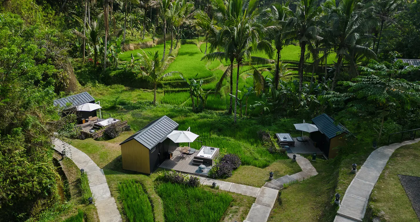 Bobocabin Ubud Garten