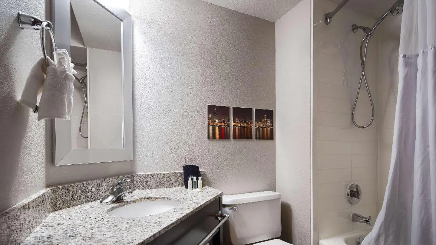 Quality Inn & Suites O'Hare/Elk Grove Badezimmer