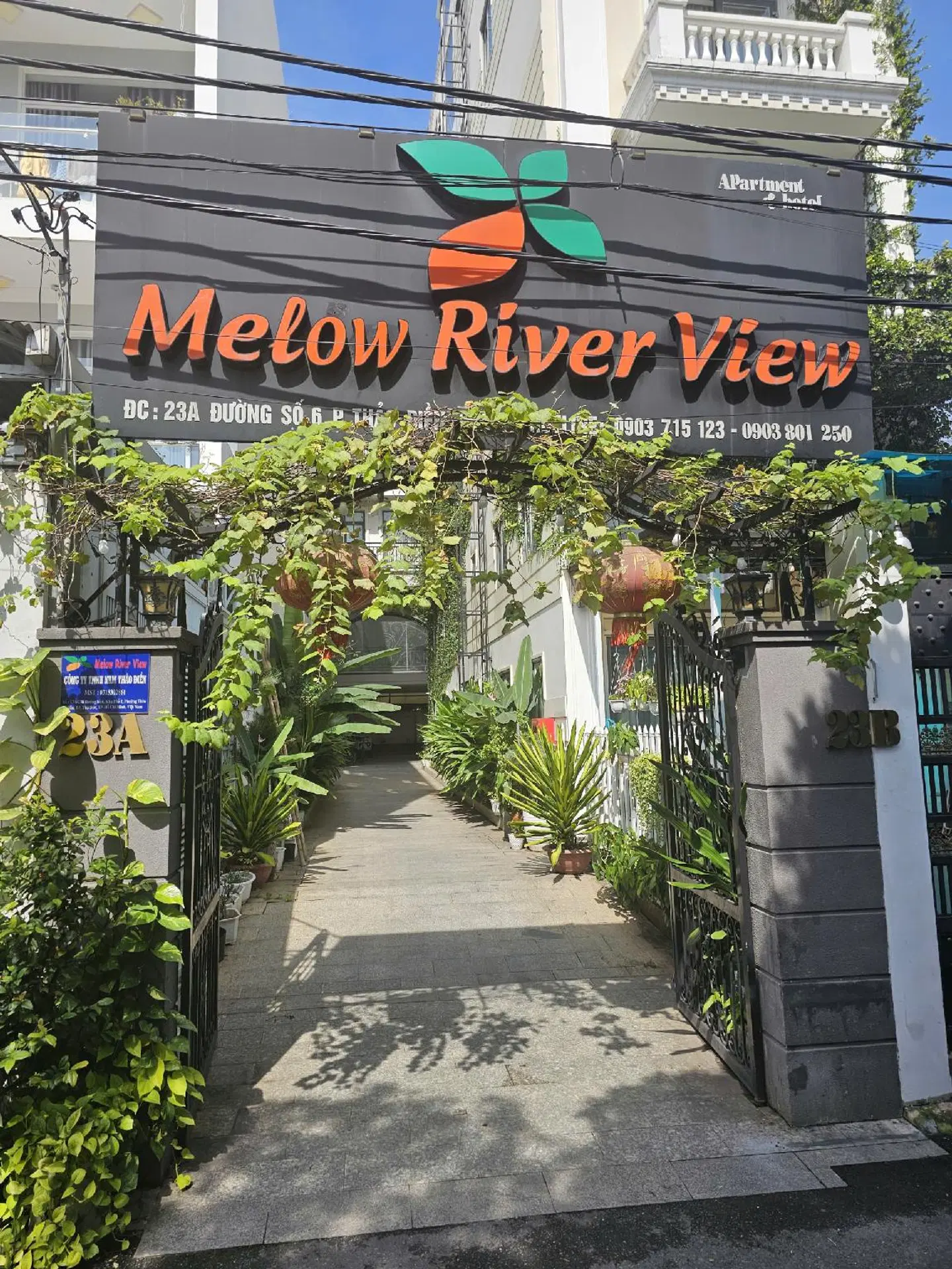 Melow Riverview Apartment Garten