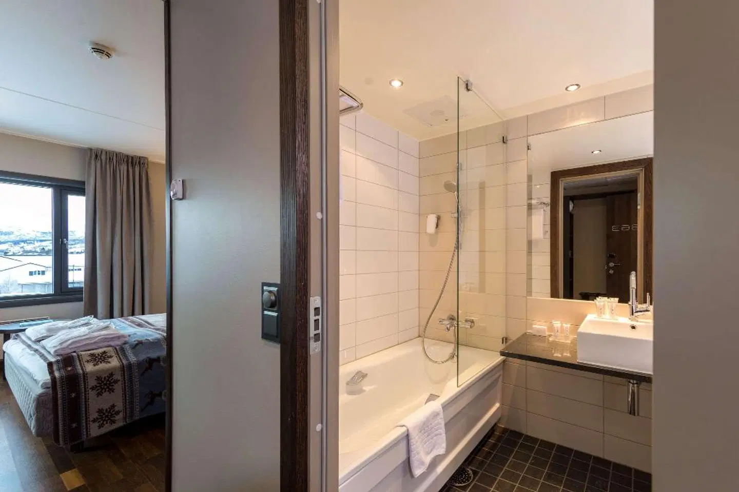 Skifer Hotel Badezimmer