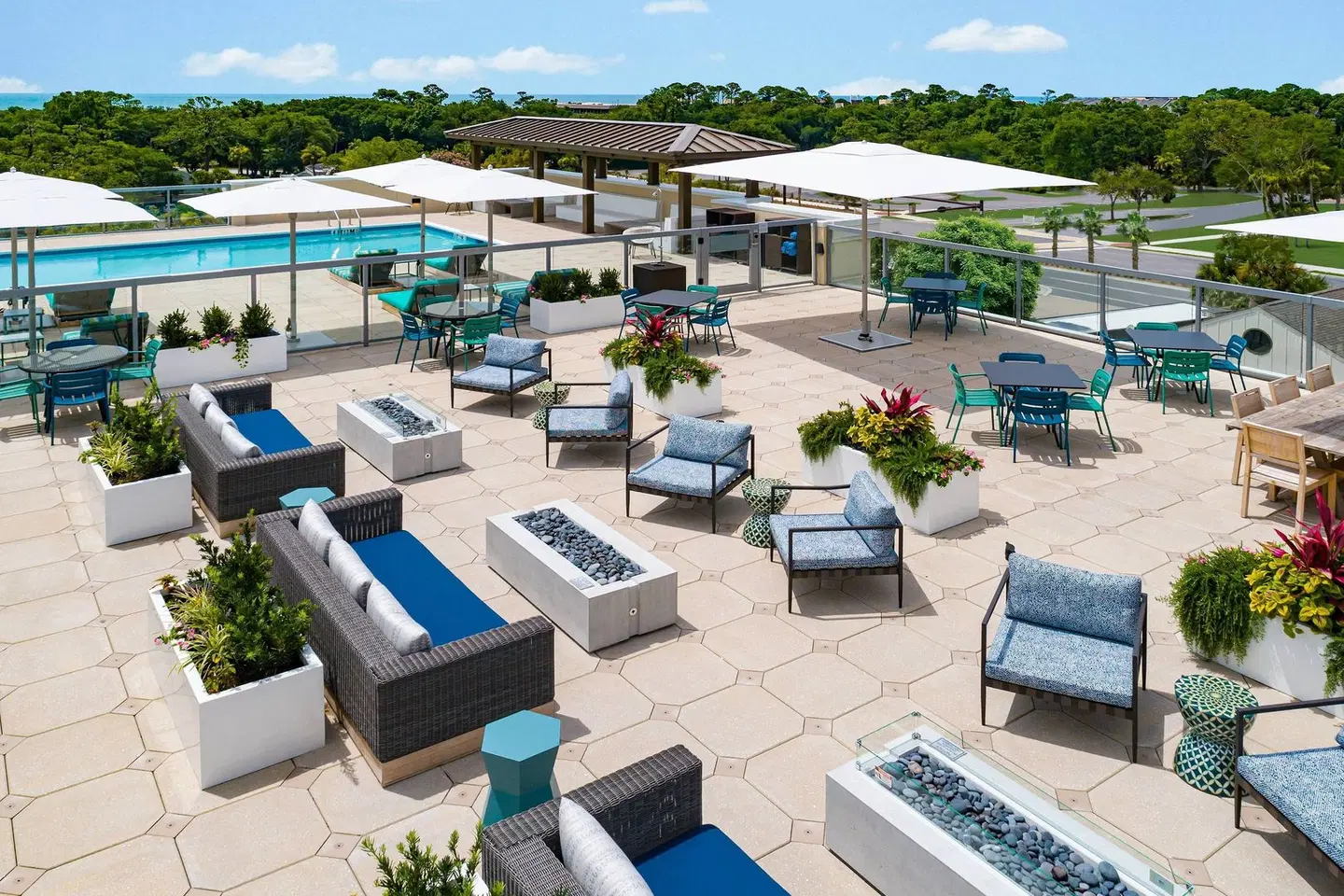 Courtyard by Marriott Hilton Head Island Terrasse