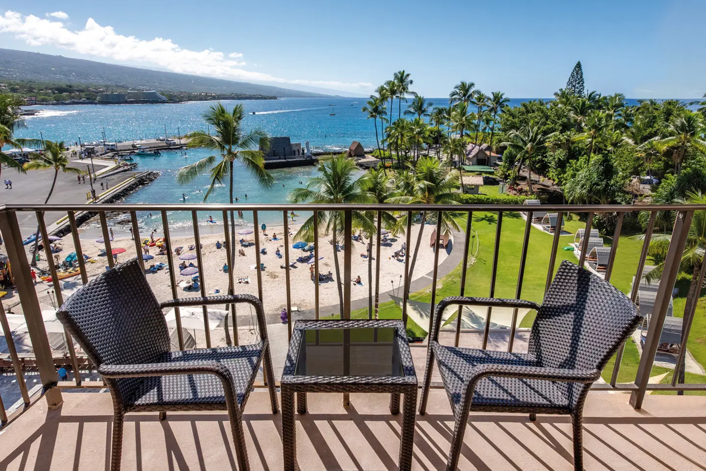 Courtyard King Kamehameha's Kona Beach Hotel Terrasse